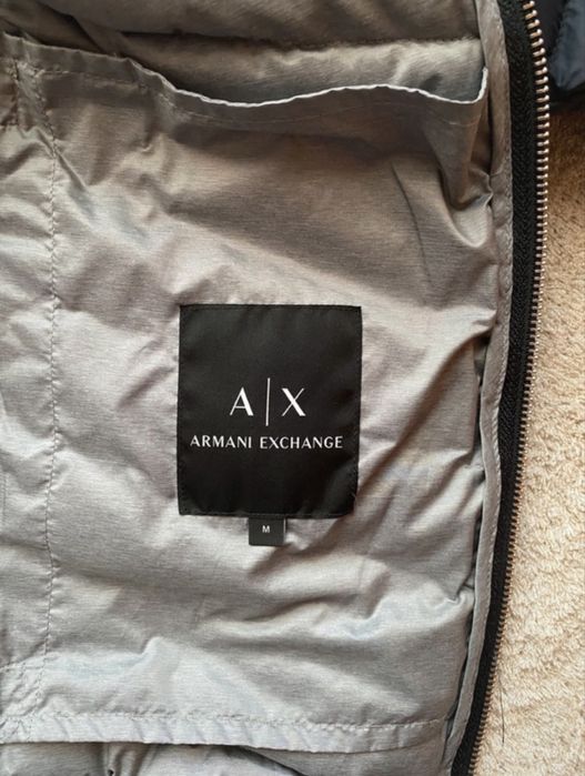 Double-faced padded jacket with zip Armani exchange