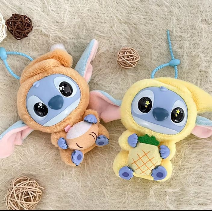 Лабубу іграшка брелок Labubu Стіч 17 см , мʼяка іграшка