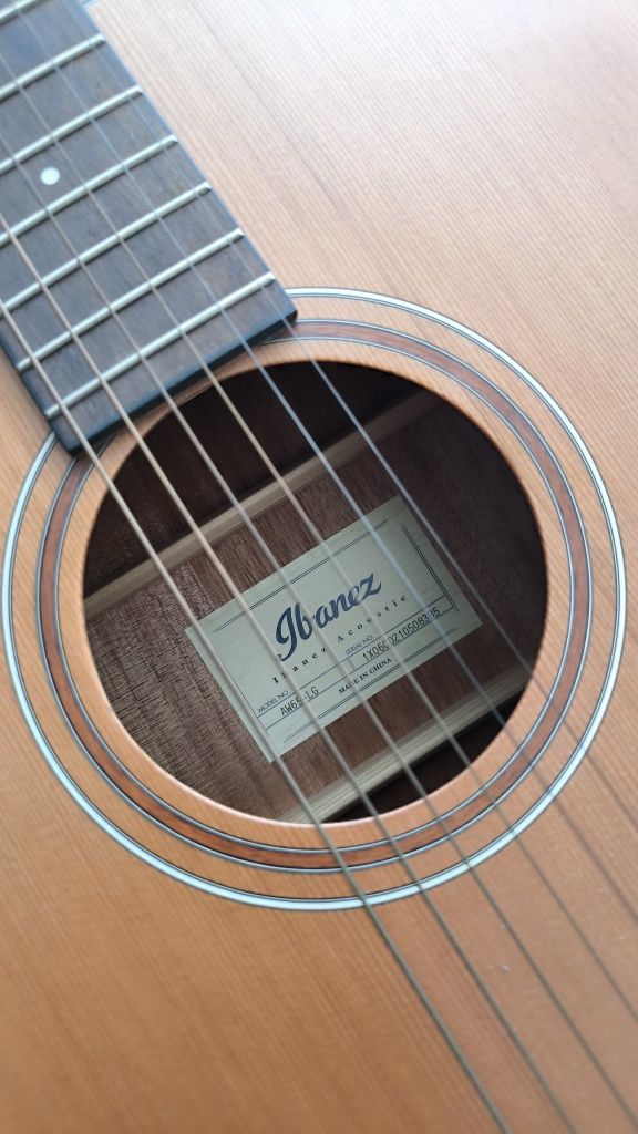 Gitara akustyczna Ibanez AW65-LG kit nowe struny zestaw do nauki