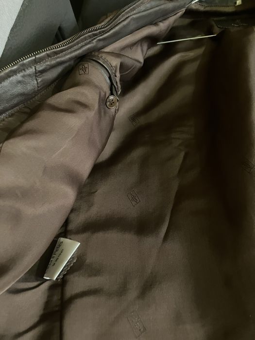 Blusao pele genuino castanho Casa das Peles