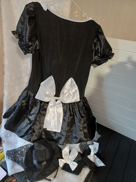 Еротичне рольове плаття сукня костюм покоївка гувернантка розмір л