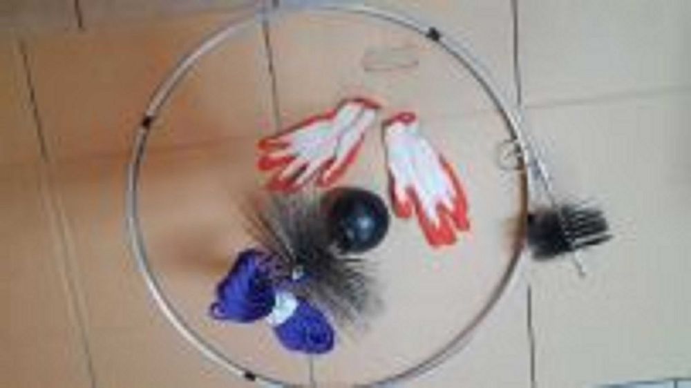 Zestaw do czyszczenia komina od dołu DRUT 6M LINA 15M WYCIOR Najtaniej