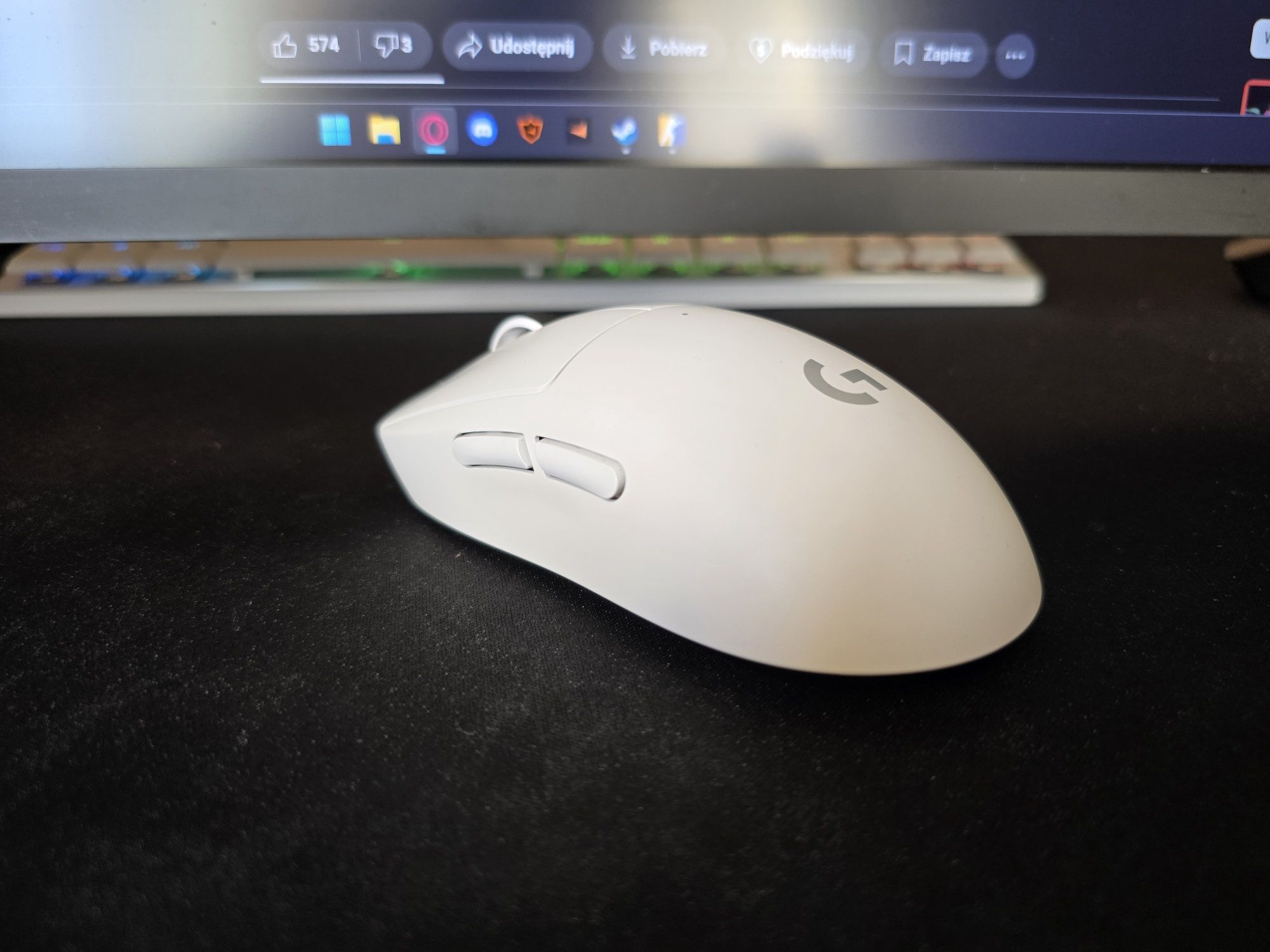Logitech G Pro X Superlight 2 biała ZAMIANA