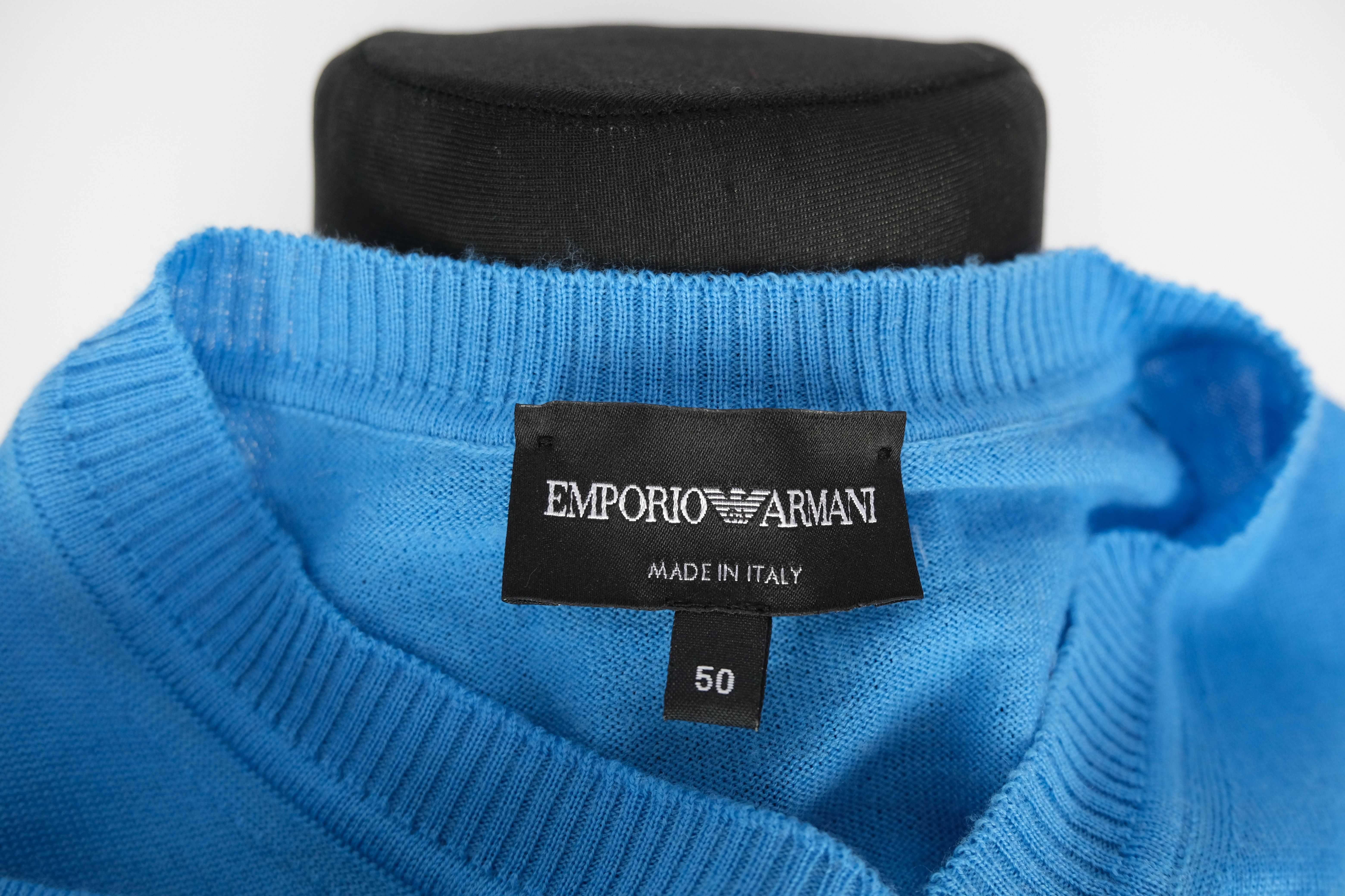 Emporio Armani sweter męski  virgin wool r M st iealny