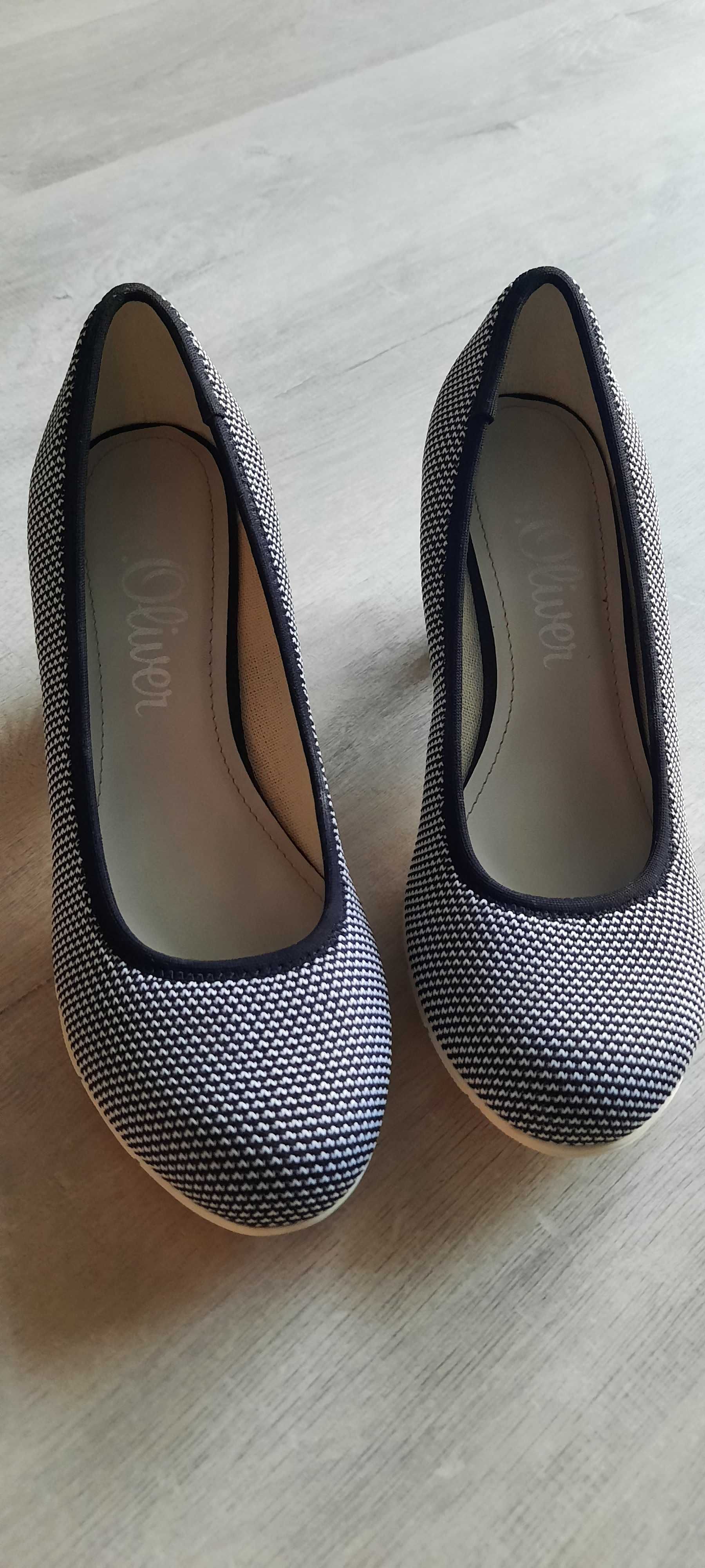 Buty damskie na obcasie St.Oliver nowe rozmiar 38 na obcasie