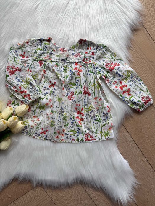 Koszula niemowlęca w kwiaty jak Newbie rozmiar 80/86