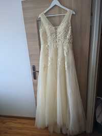 Suknia ślubna ecru rozmiar 42