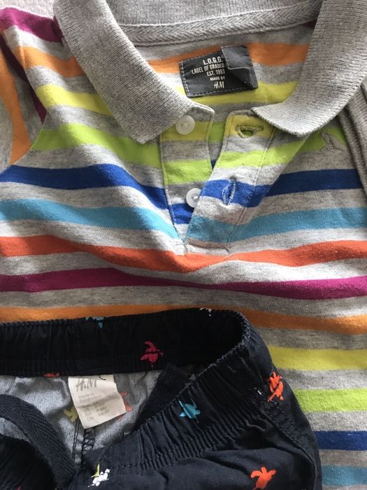 Zestaw spodenki polo koszulki bluzka