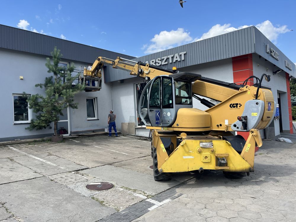 Wynajem ładowarki teleskopowej załadunek rozładunek kosz 4t, 17m