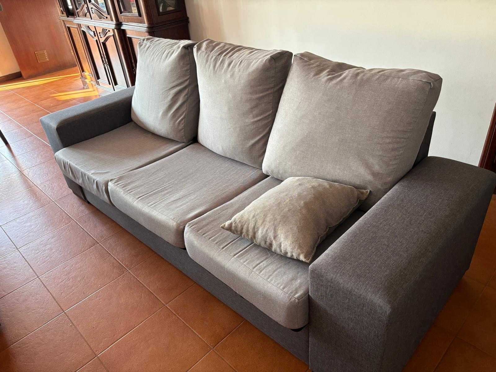 Jogo de sofá com chaise longue