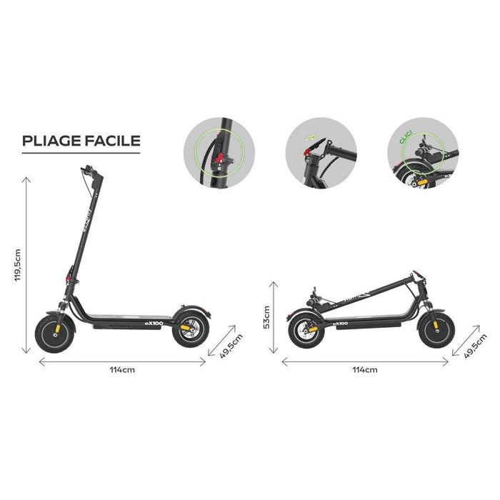 Vendo USADO: Trotinete URBANGLIDE EZWAY EX100 motor 350W