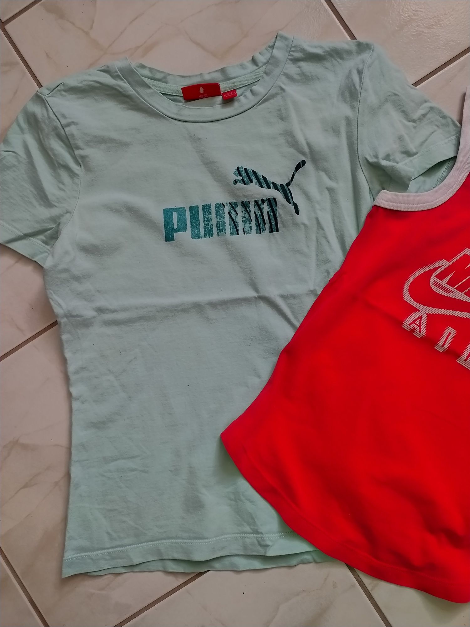 Bluzki sportowe 2szt Puma Nike XS 34 T-shirt 152