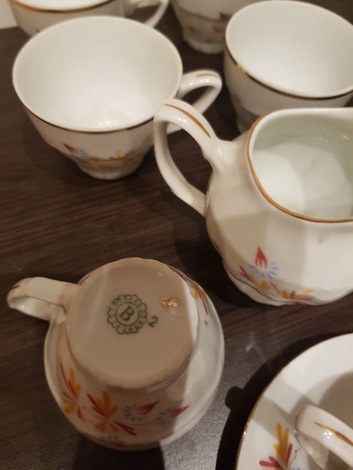 Porcelana zestaw mocca Bogucice Vintage