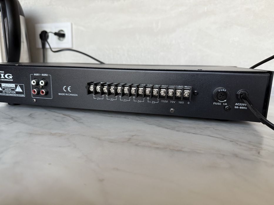 Трансляционный усилитель Big PA80 5zone USB/MP3/FM/BT