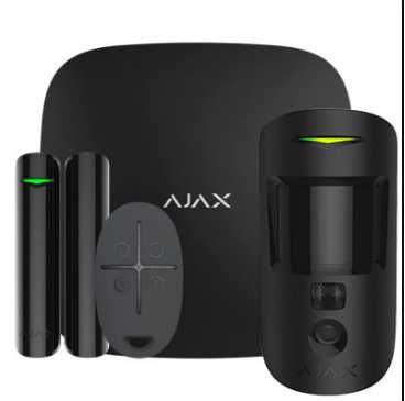Ajax StarterKit Cam Black/White комплект бездротової сигналізації