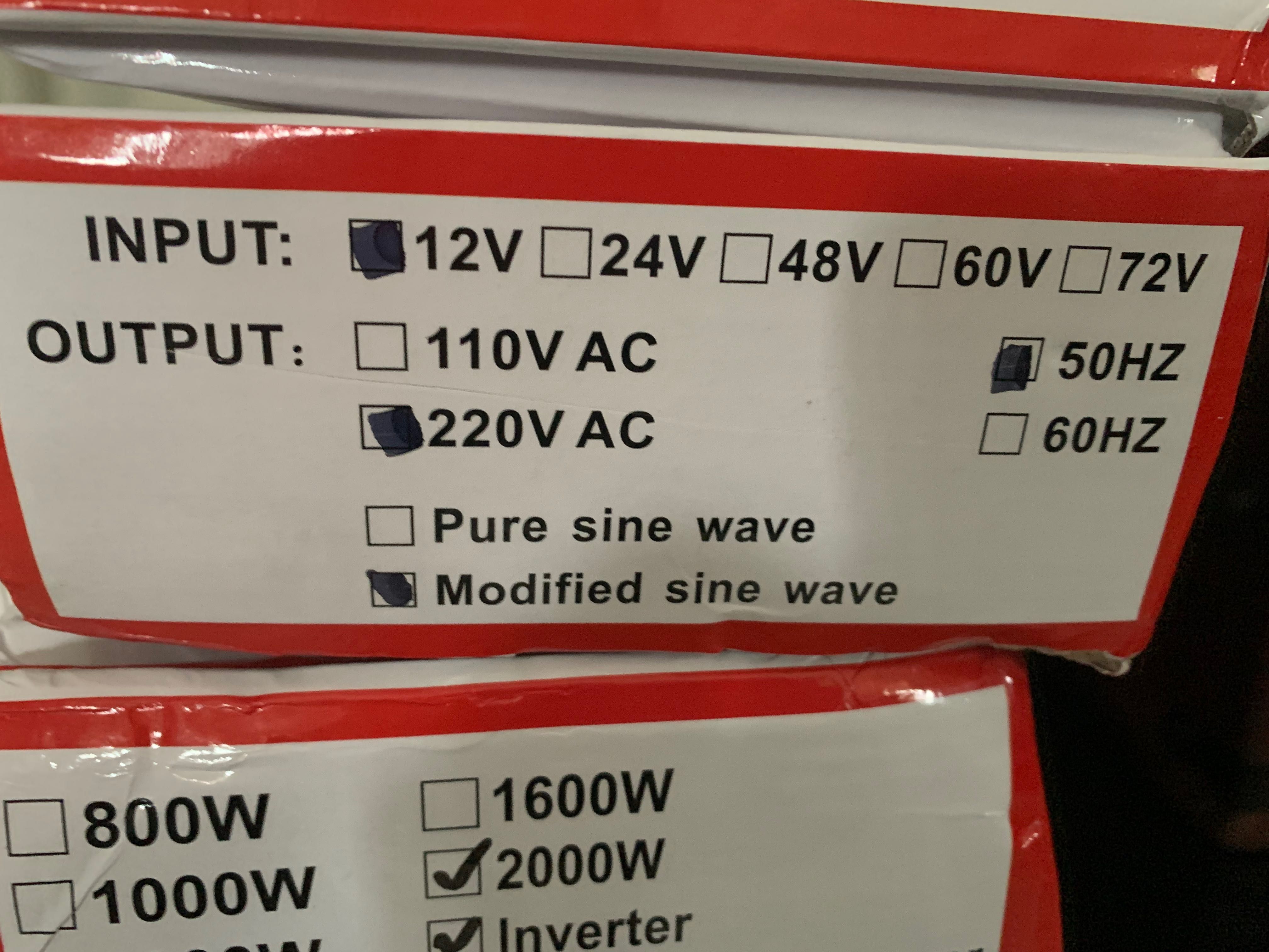 Інвертор 2000 W з модифікованою синусоідою