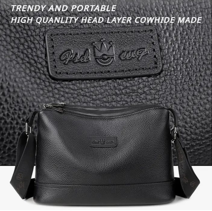 Шкіряна сумка через плече