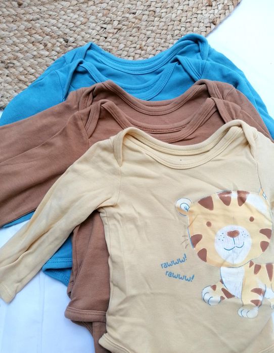 Pack 5 Bodies de Manga Comprida de Bebé