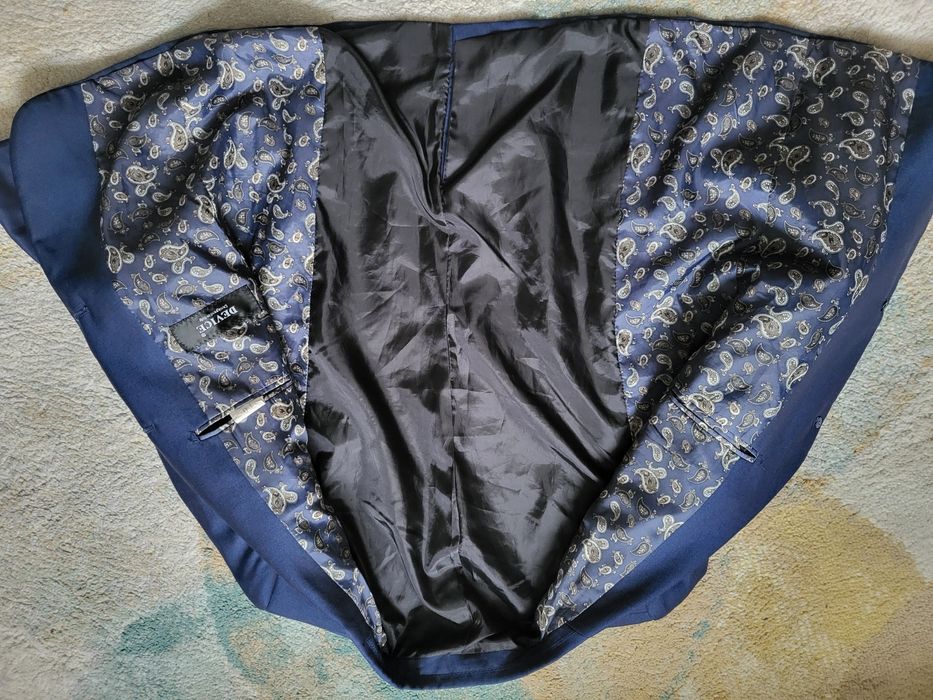 Marynarka dla chłopca granatowa r.140