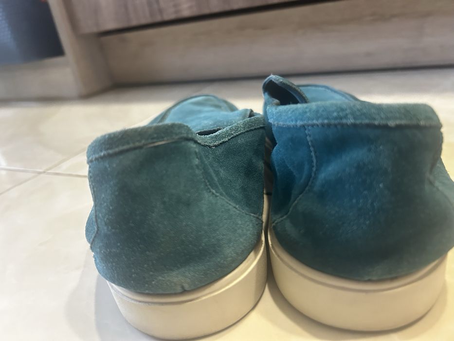 Бірюзові чоловічі лофери MooRER