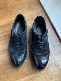 Sapato oxford, preto, tamanho 35