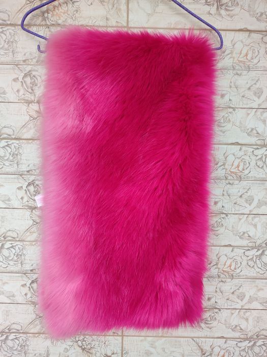 Яскрава хутряна накидка/комір Primark (колір фуксія)