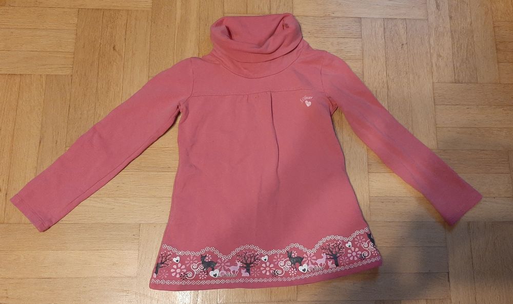 Sukienka/tunika/ dłuższą bluza świąteczna firmy S.Oliver, rozmiar 122