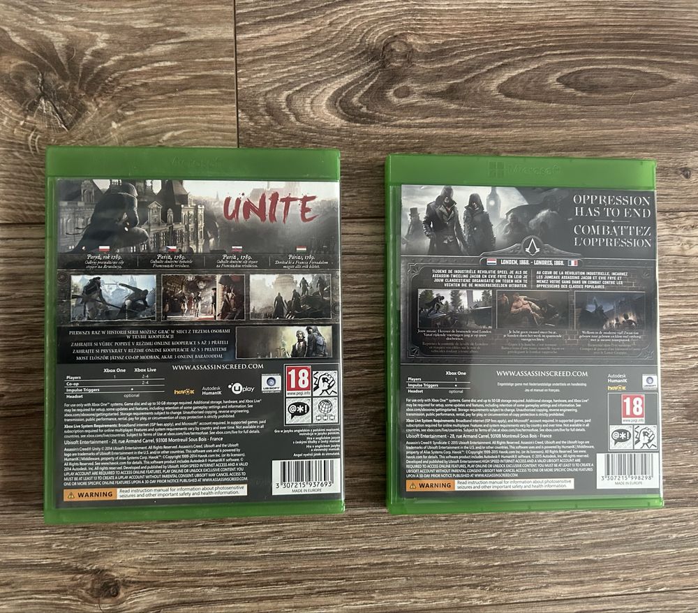 Assassin’s Creed Unity Syndicate xbox one x series
