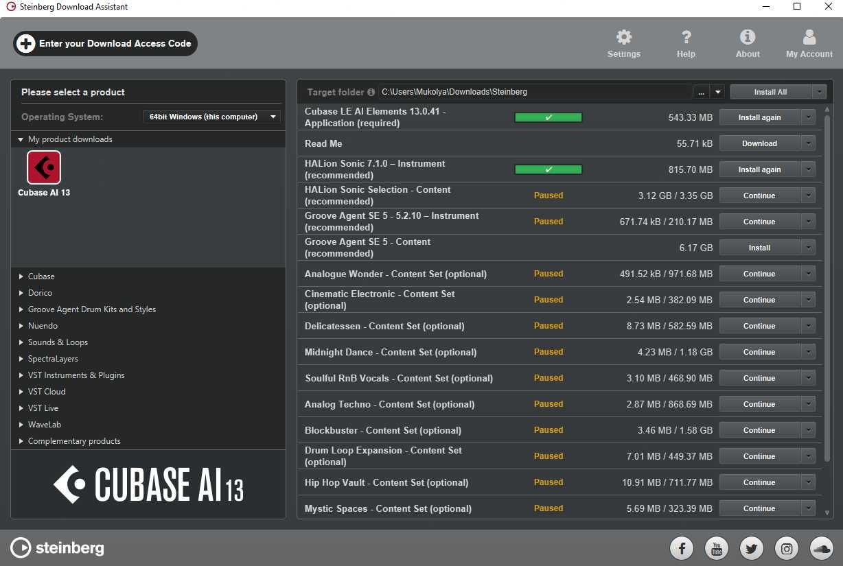 Steinberg Cubase AI 13