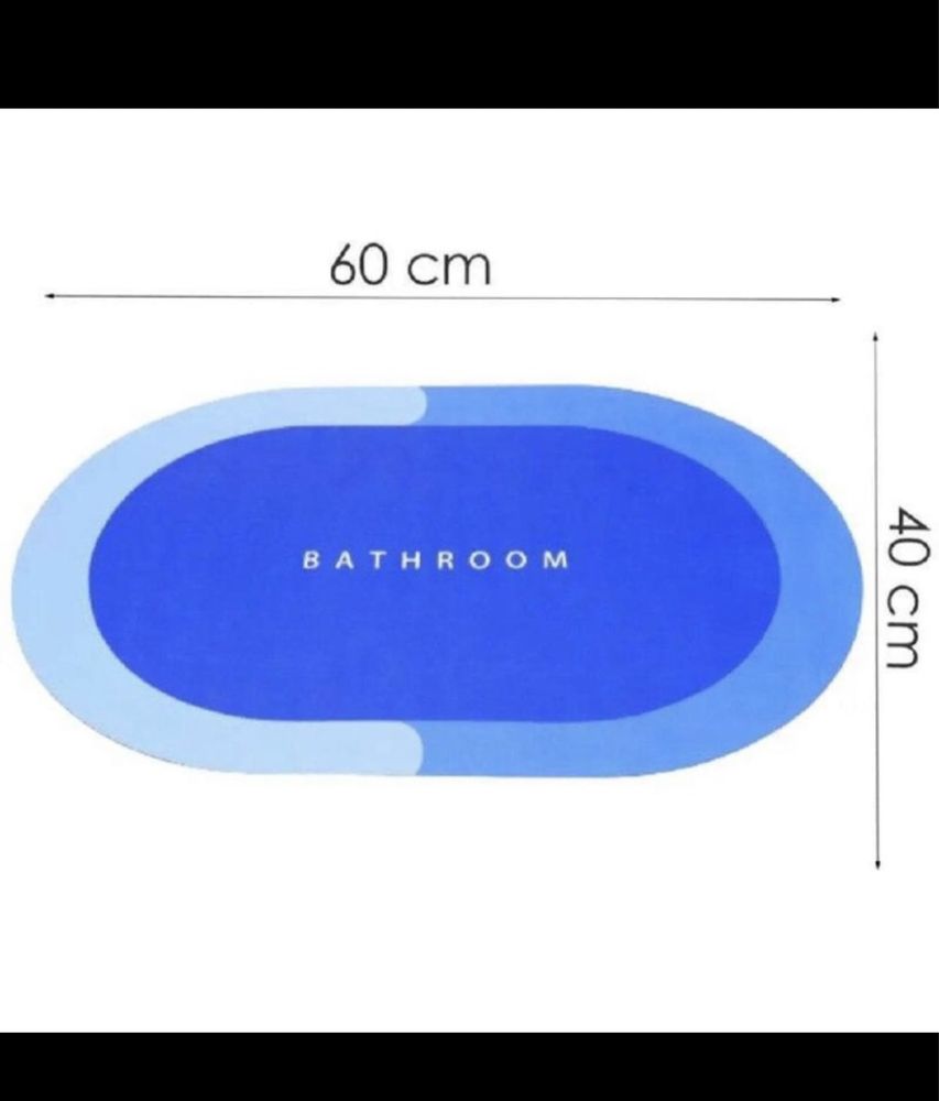 Коврик для ванной комнаты влагопоглощающий Memos (Синий, фиолет)