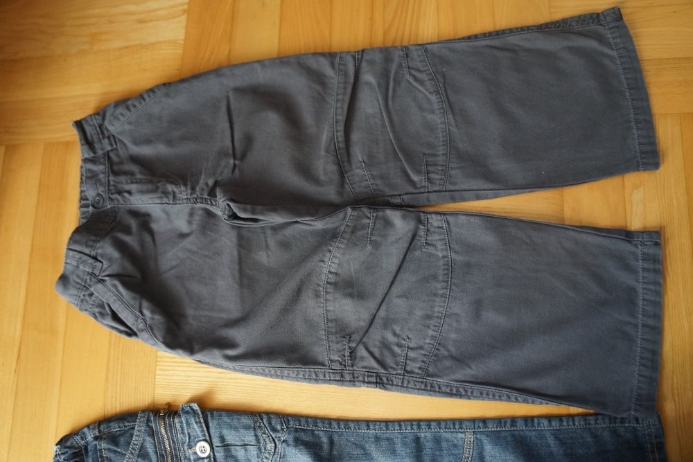 zestaw 2 pary: spodnie r. 122- jeans Cool Club i materiałowe George