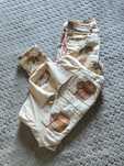 Conjunto jaqueta com calças estampadas