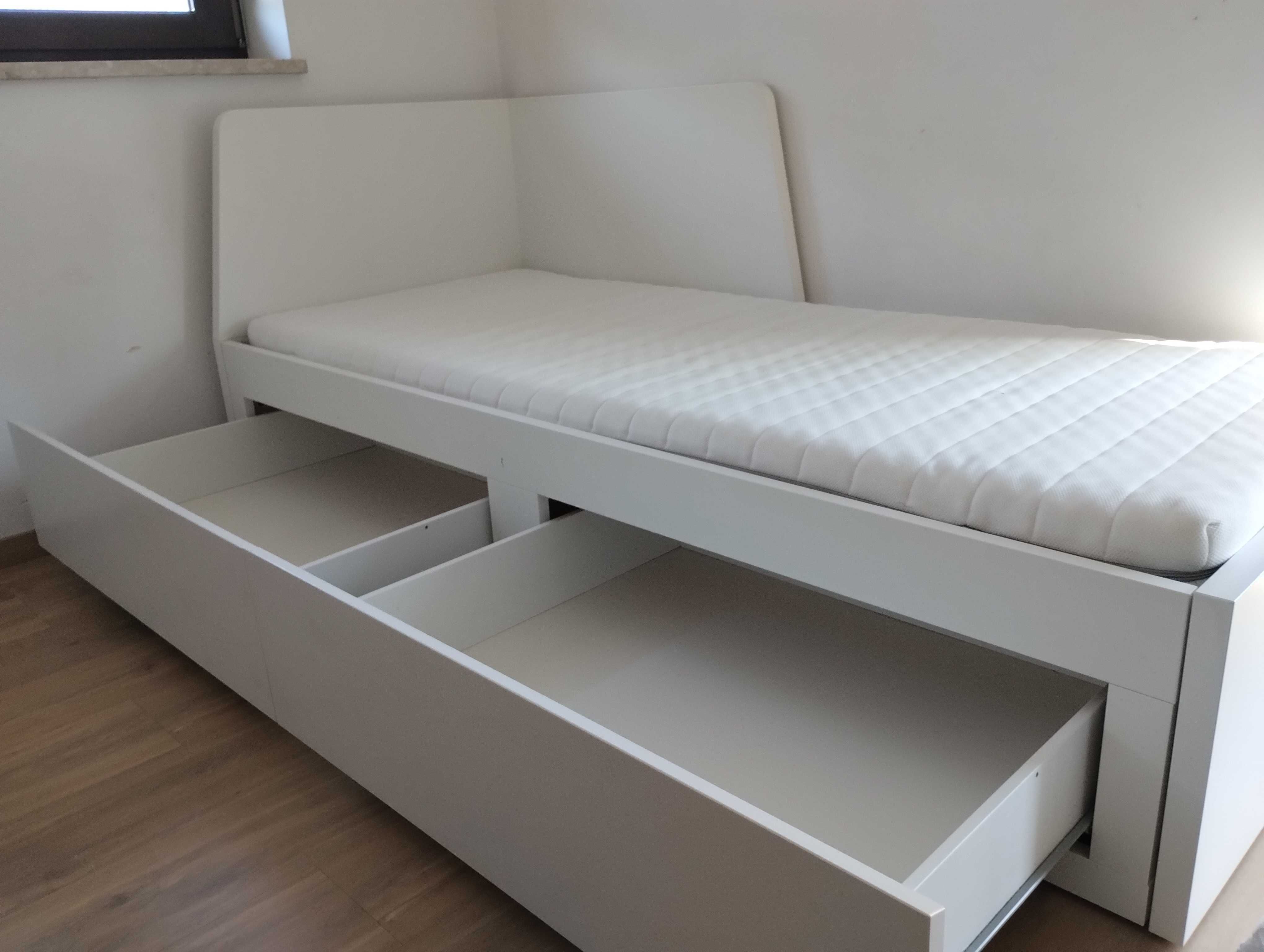 Łóżko ikea z materacem