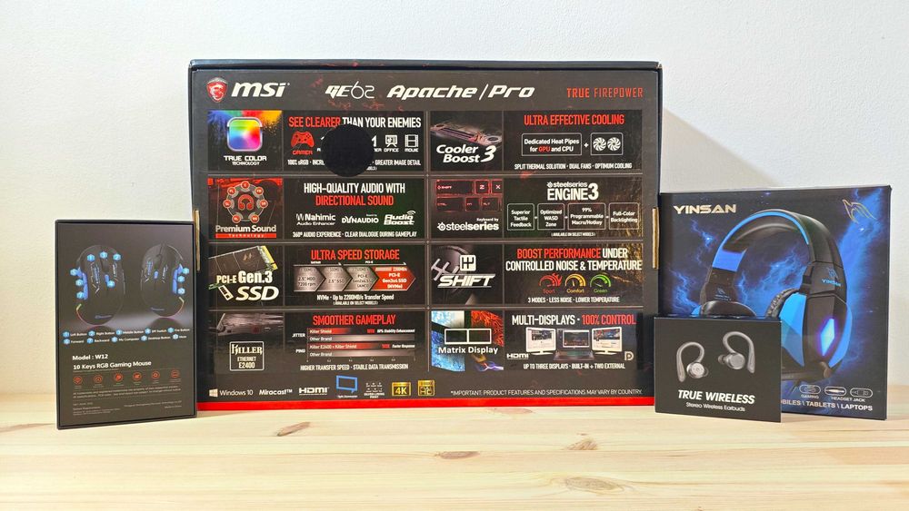 PC Portátil Gaming MSI + Acessórios