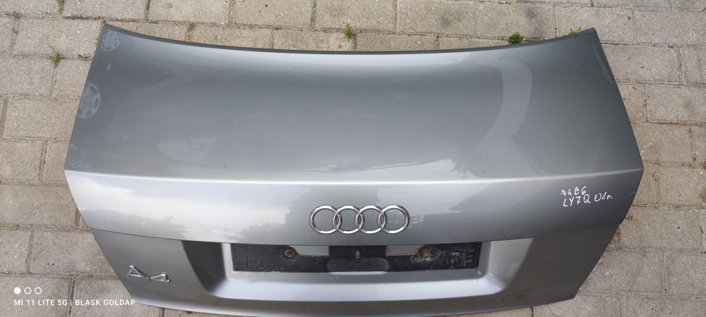 Klapa Bagażnika LY7Q Audi A4 B6 1.9 Sedan 01 Blask Gołdap