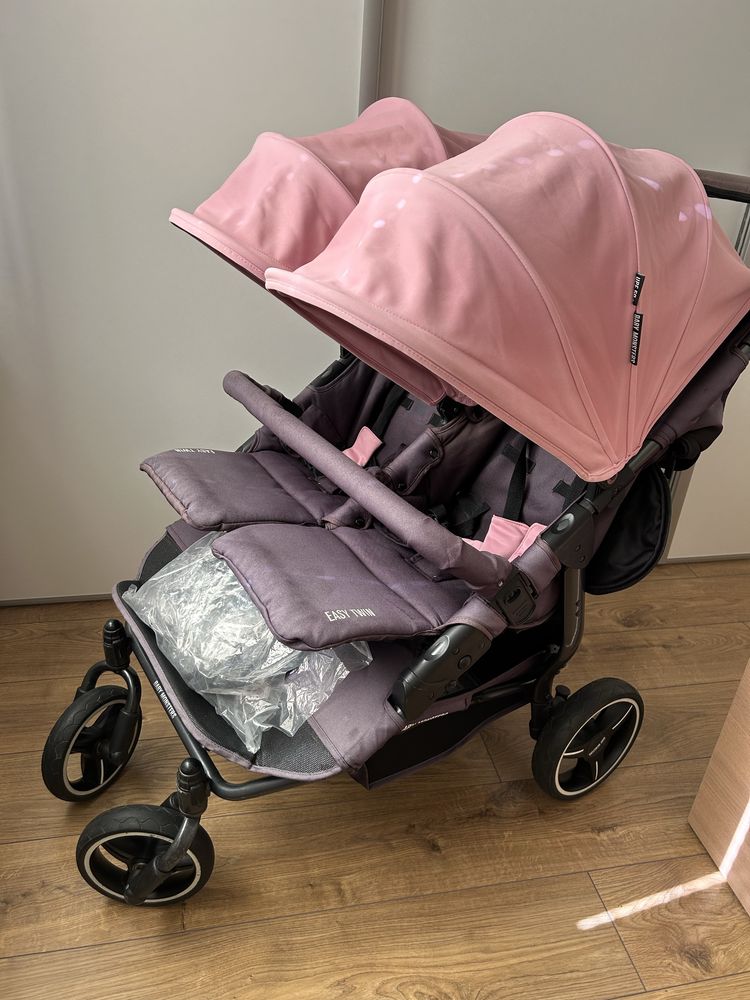 Wózek bliźniaczy Baby Monsters Easy Twin spacerówka