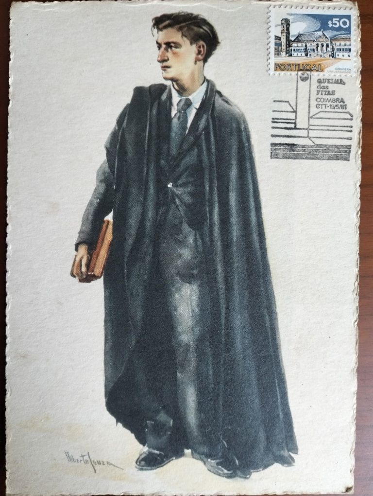 Antigo postal Queima das Fitas 1981