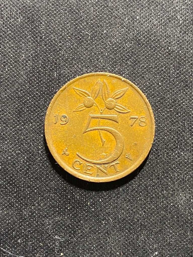 Moneta Holandia - 5 CENT 1978r