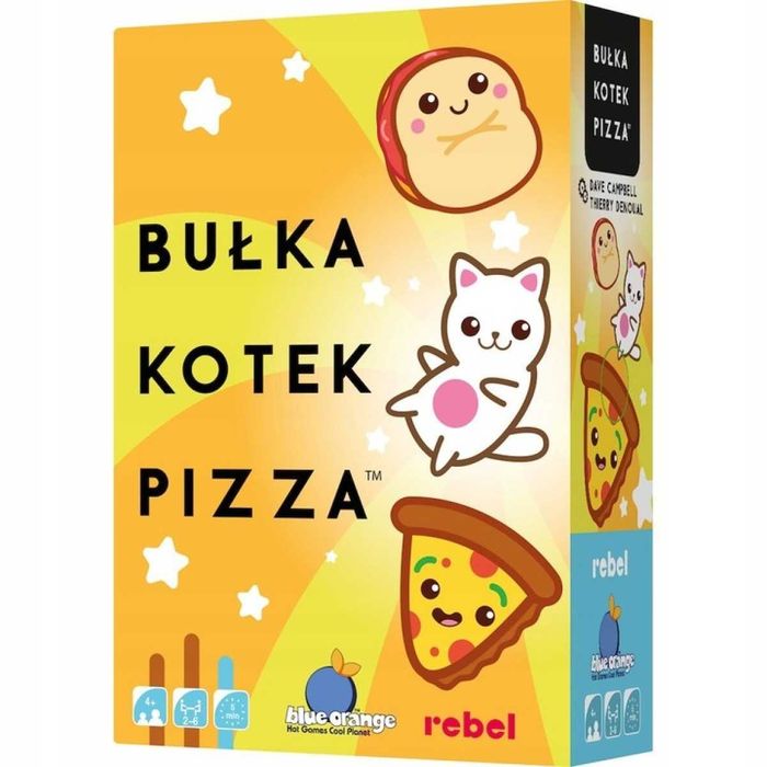 Gra PLanszowa Bułka, Kotek, Pizza - Zgadywanka dla najmłodszych