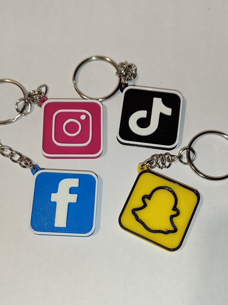 Breloki NFC (Instagram Facebook tiktok snapchat)