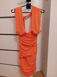 Sukienka pomarańczowa ZARA