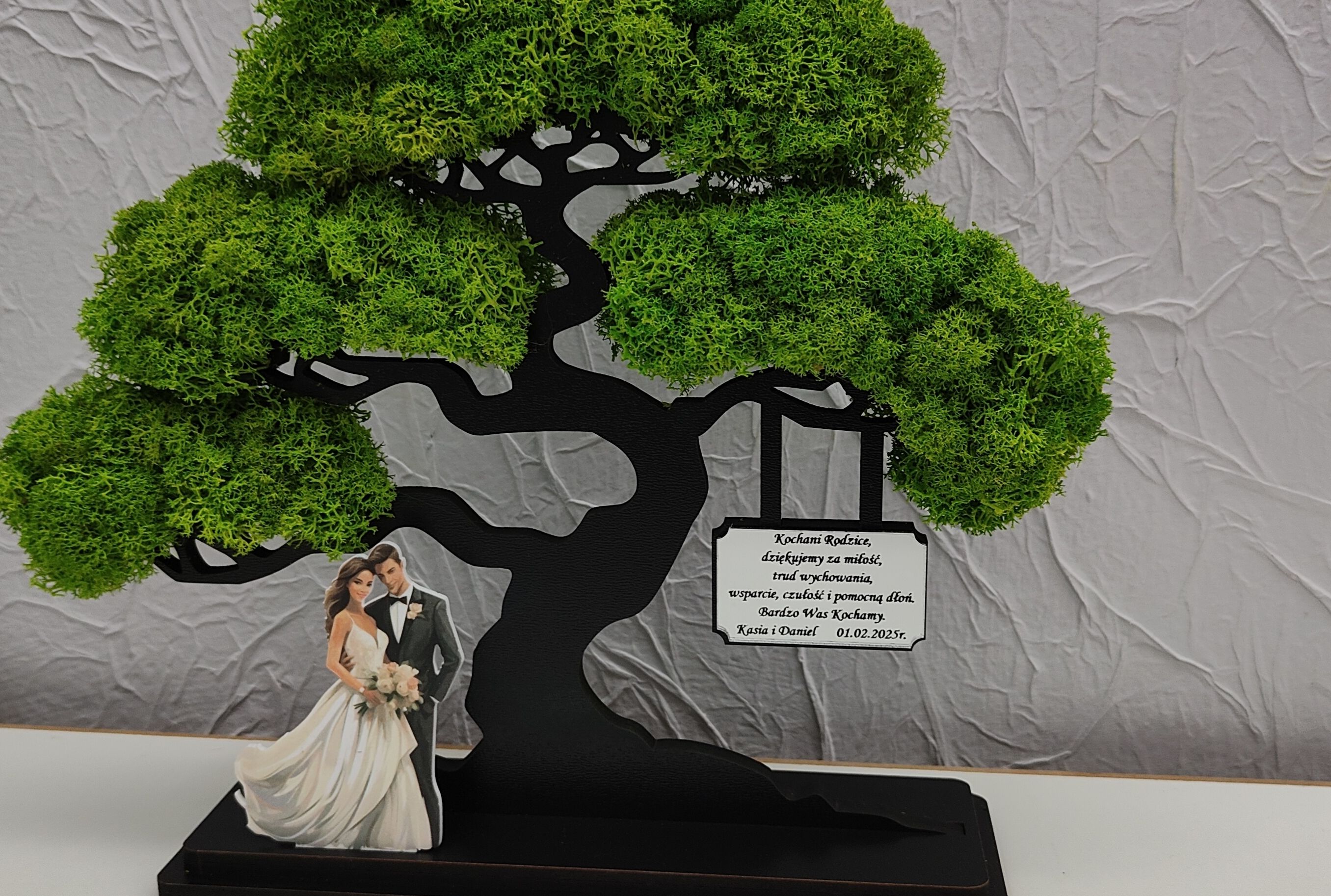 Drzewo bonsai mech 3D stojące ślub podziękowanie rodzicom 30 wzorów 27