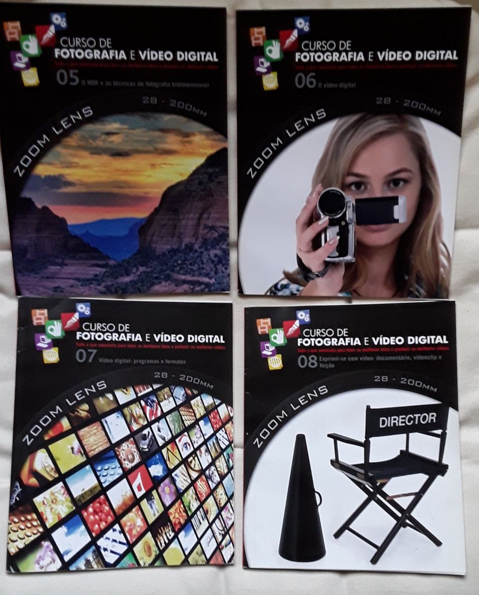 Curso de fotografia e video digital completo (cds e livros)