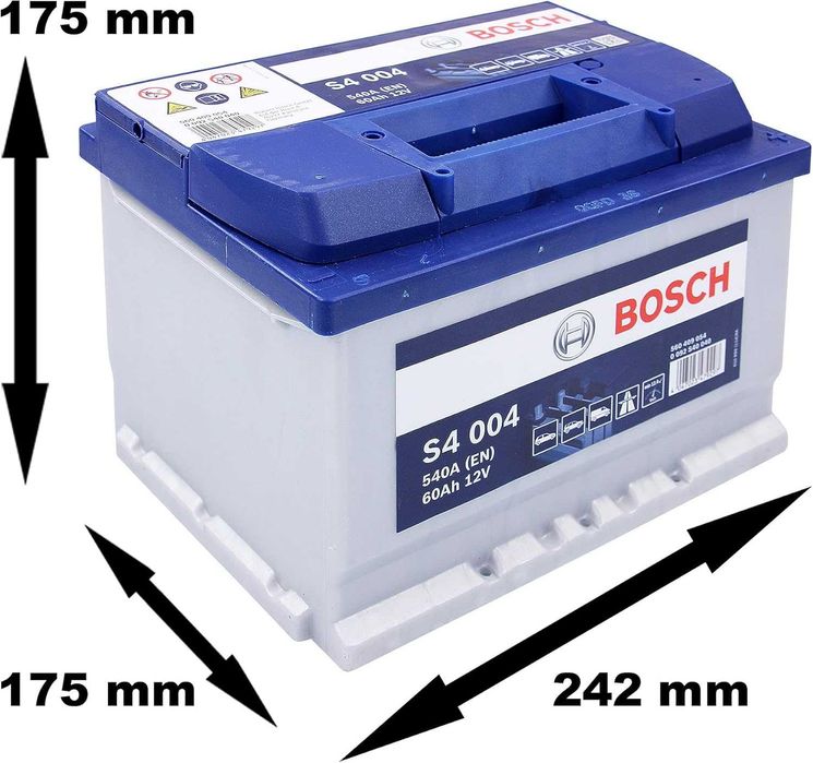 Bosch S4 S4004 typ 075, 60Ah, 12V, 540A akumulator bateria samochodowa