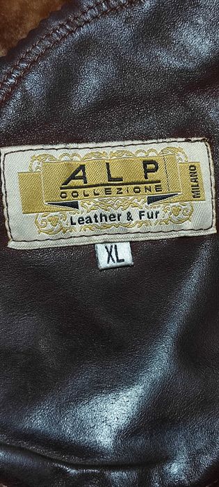 Дубленка из натурального меха цигейки.