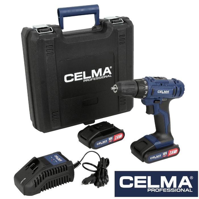 Wiertarko-Wkrętarka Celma Professional WAK-Li18GEO+ 2X2Ah 3Lat Gw