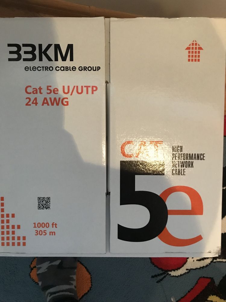 Вита пара ЗЗЦМ/ЗЗКМ Cat 5e U/UTP 4*2 24 AWG бухта 305м