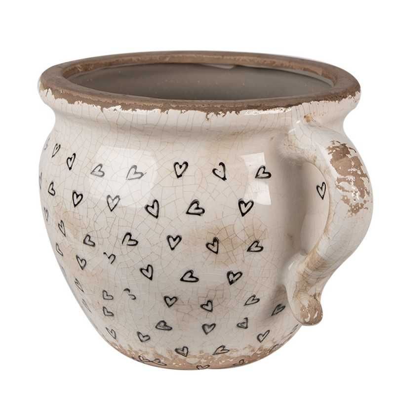 Donica osłonka ceramiczna dzbanek 17X14X12 CM  6CE1655M