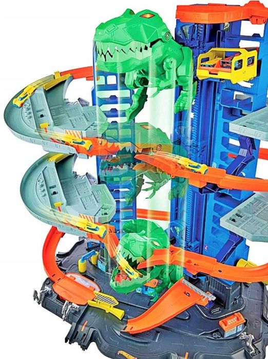 Ігровий набір Hot Wheels City Легендарний гараж Ті-Рекса GJL14 • Новий