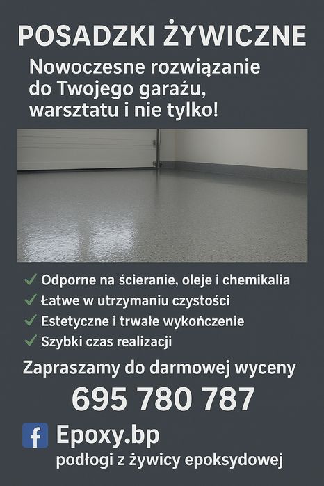 Posadzki żywiczne epoksydowe, poliuretanowe, kamienne dywany,  mikroce